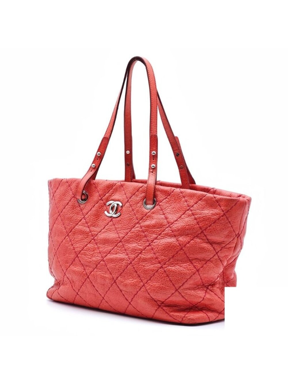 Chanel on the Road Quilted CC Logo Tote Bag